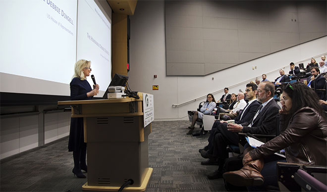 Congresswoman Dingell at the University of Michigan’s (U-M) Automotive Research Center (ARC) kicked-off its 23rd Annual Program