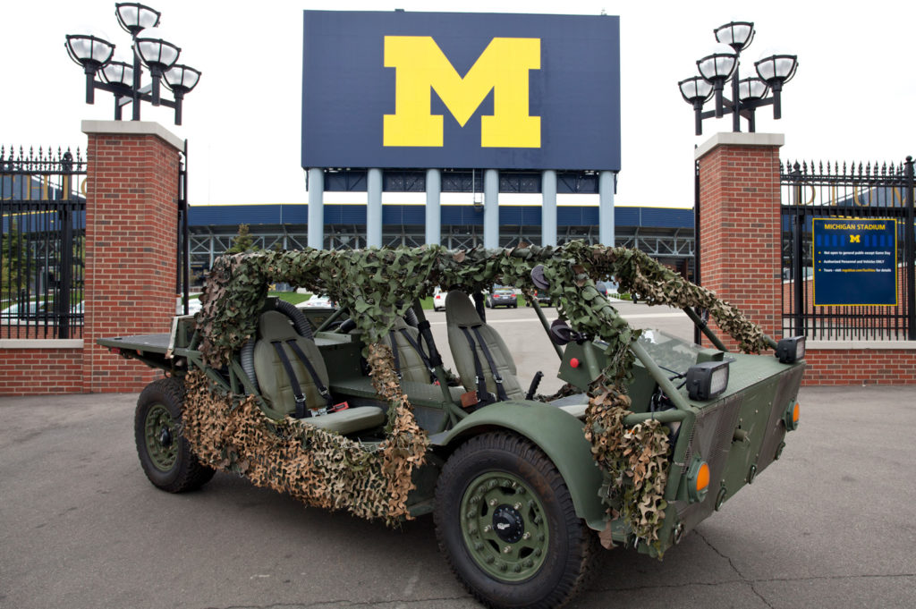 The Clandestine Extended Range Vehicle (CERV) illustrates much of the research occurring at the U-M-based Center for Automotive Research. Photo: Michigan Engineering